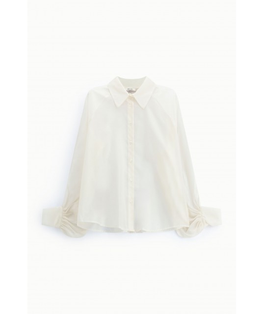 Chemise ample à manches ballon, boutonnée sur le devant, Dixie