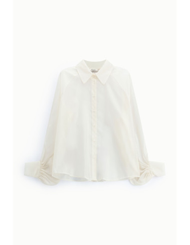 Dixie Loose-Fitting Shirt with Balloon Sleeves and Front Button-Up ...