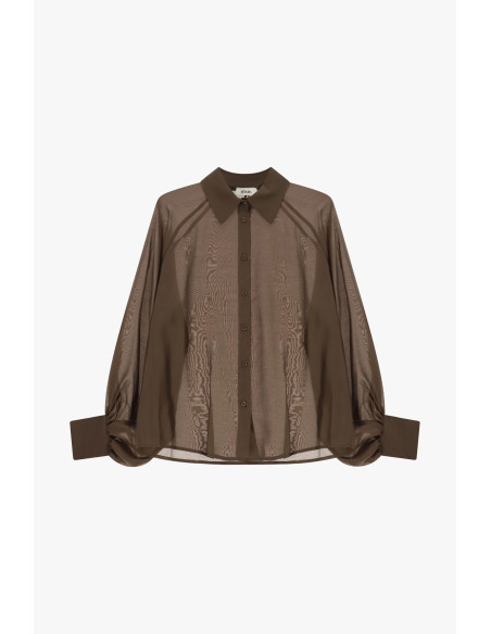 Camicia Ampia Con Maniche Balloon Abbottonatura Frontale Dixie