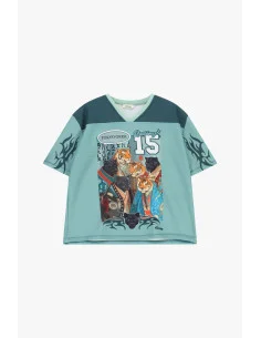 Short-Sleeve T-Shirt with Panther and Tiger Print Dixie 2