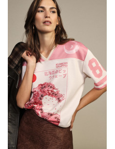 Short-sleeved T-shirt with Kyoto print and Dixie design - Vestiti F...