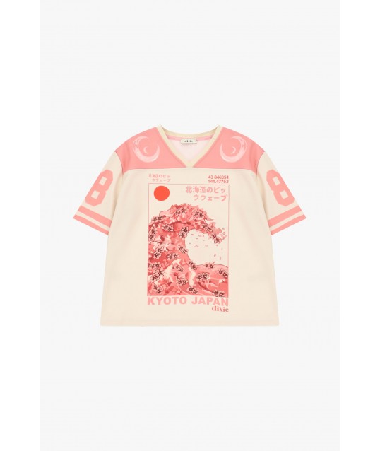 T-shirt à manches courtes, imprimé « Kyoto », motif « Dixie »