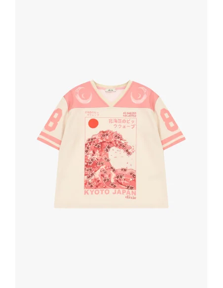T-Shirt Maniche Corte Stampa Kyoto Grafica Dixie