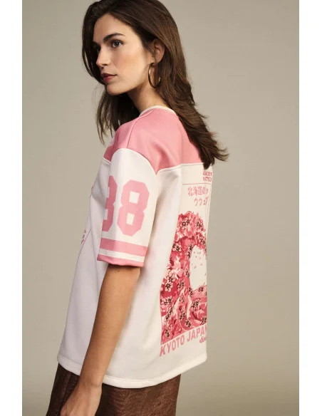 T-Shirt Maniche Corte Stampa Kyoto Grafica Dixie
