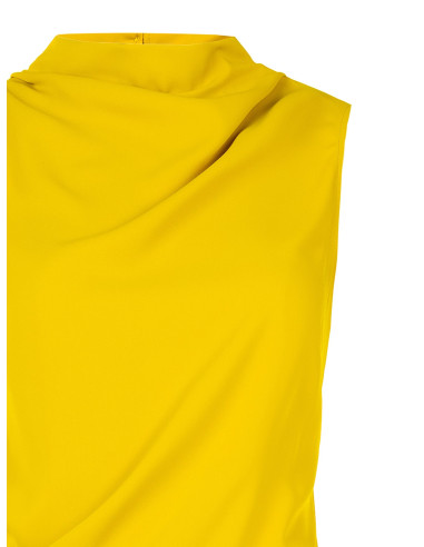 Haut fluide en satin mat à ourlet asymétrique « Rinascimento »