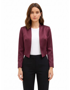 Bolero Coprispalle In Raso Con Retro Dal Taglio A Smoking Rinascimento
