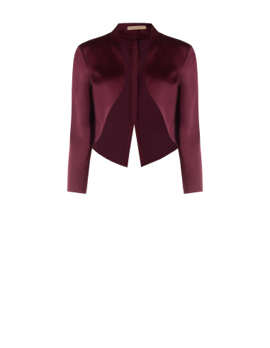 Bolero Coprispalle In Raso Con Retro Dal Taglio A Smoking Rinascimento