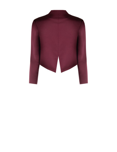 Bolero Coprispalle In Raso Con Retro Dal Taglio A Smoking Rinascimento
