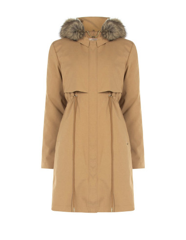 Parka longue avec cordon de serrage et doudoune amovible « Rinascimento »