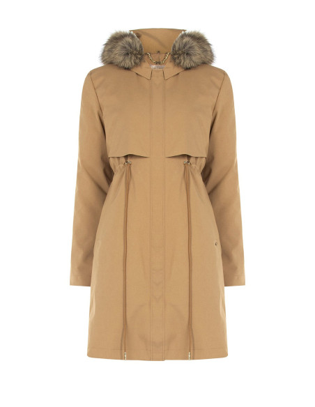 Parka longue avec cordon de serrage et doudoune amovible « Rinascimento »