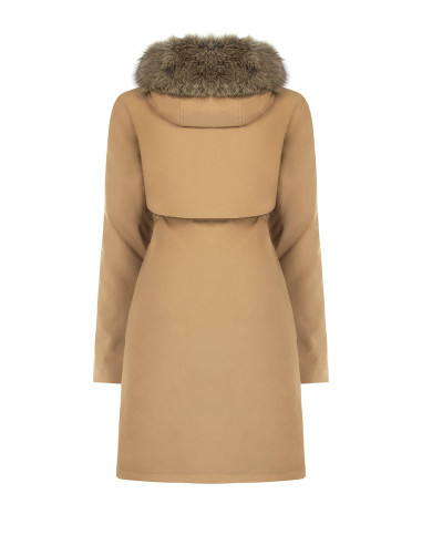 Parka Lungo Con Coulisse E Piumino Interno Removibile Rinascimento