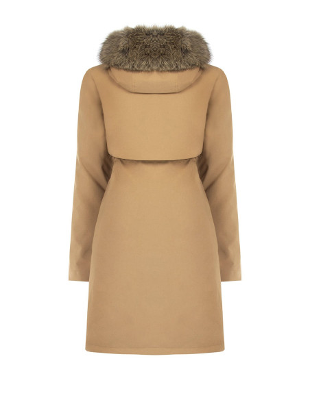 Parka Lungo Con Coulisse E Piumino Interno Removibile Rinascimento