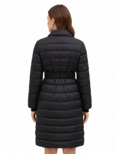 Doudoune longue cintrée avec col et ceinture élastique « Rinascimento » 2