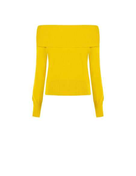 Maglione A Spalle Scoperte Con Logo Rr Ricamato Rinascimento