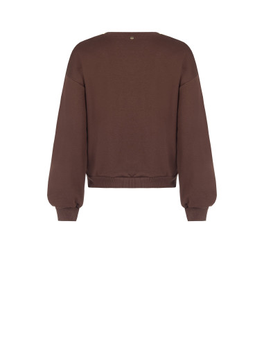 Sweat-shirt Regular en coton avec application de maxi paillettes « Rinascimento »