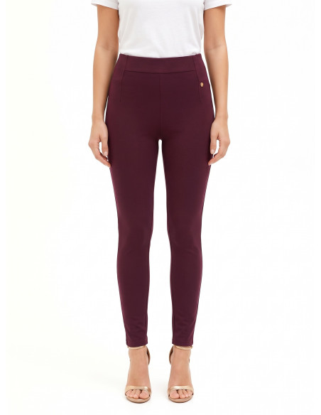 Rinascimento Viscose-Blend Skinny Trousers