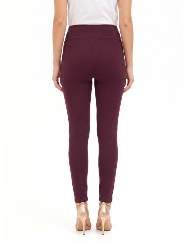 Pantalon skinny en mélange de viscose « Rinascimento »