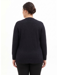 Pull cardigan ouvert Curvy avec micro-paillettes Rinascimento Curvy 2