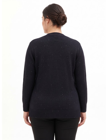 Pull cardigan ouvert Curvy avec micro-paillettes Rinascimento Curvy
