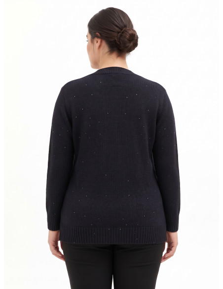 Pull cardigan ouvert Curvy avec micro-paillettes Rinascimento Curvy