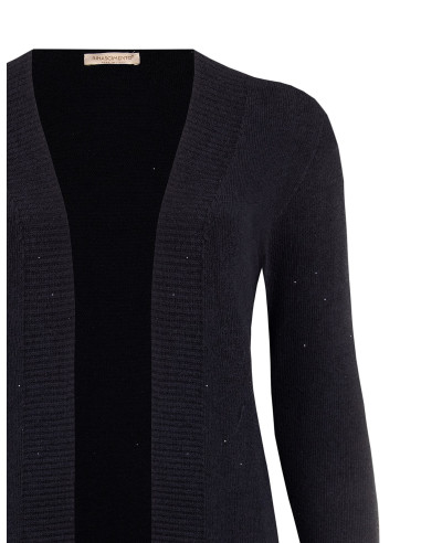 Maglione Curvy Cardigan Aperto Con Micro Paillettes Rinascimento Curvy