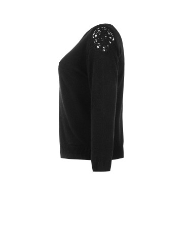 Maglione Curvy Sfiancato Con Dettaglio Crochet Sulla Spalla Rinascimento Curvy