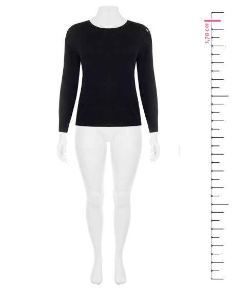 Pull Curvy cintré avec détail au crochet sur l'épaule – Rinascimento Curvy