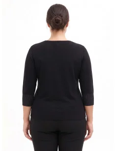 Pull moulant Curvy avec lurex aux poignets – Rinascimento Curvy 2
