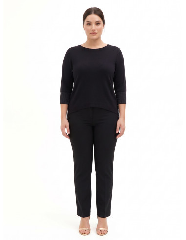 Maglione Curvy Aderente Con Lurex Nei Polsini Rinascimento Curvy