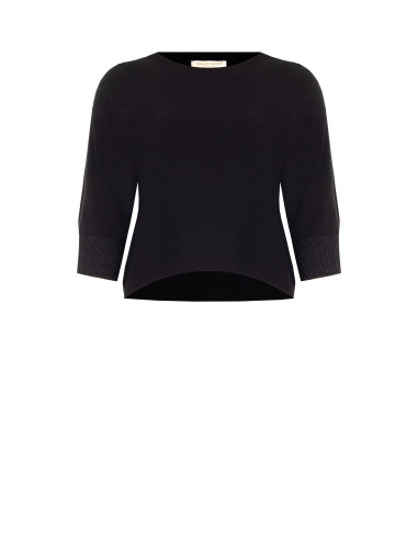 Curvy Fitted Jumper with Lurex on the Cuffs – Rinascimento Curvy