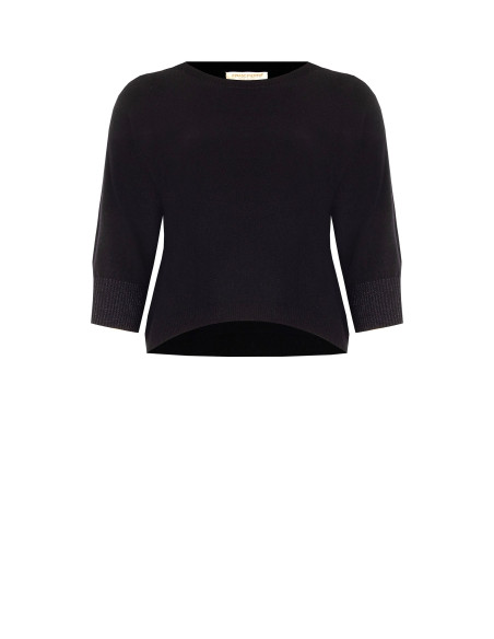 Pull moulant Curvy avec lurex aux poignets – Rinascimento Curvy