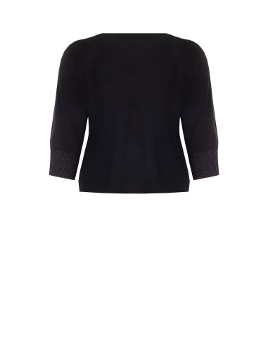 Maglione Curvy Aderente Con Lurex Nei Polsini Rinascimento Curvy