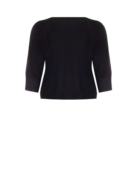 Pull moulant Curvy avec lurex aux poignets – Rinascimento Curvy