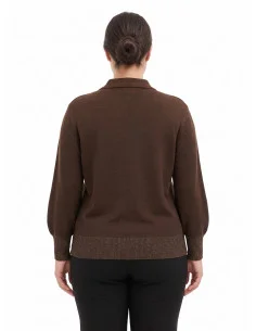 Maglione Curvy Stile Polo Con Maniche A Palloncino Rinascimento Curvy 2
