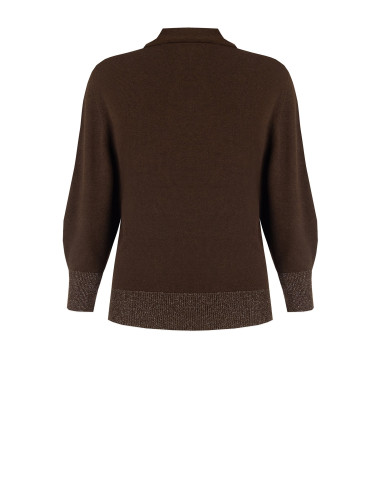 Pull Curvy style polo à manches ballon Rinascimento Curvy