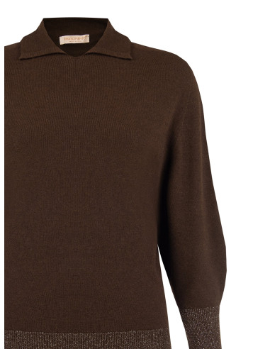 Pull Curvy style polo à manches ballon Rinascimento Curvy