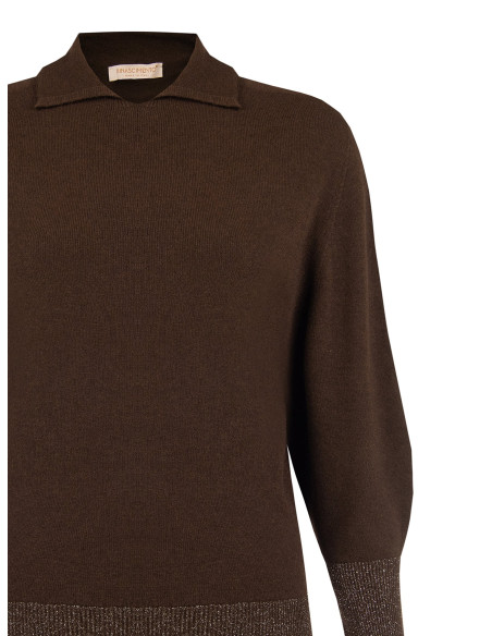 Maglione Curvy Stile Polo Con Maniche A Palloncino Rinascimento Curvy