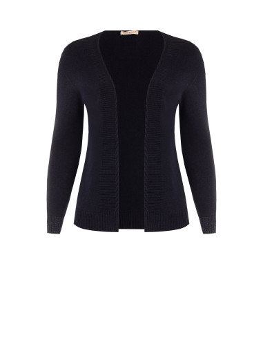 Pull cardigan ouvert Curvy avec des poignets en lurex – Rinascimento Curvy