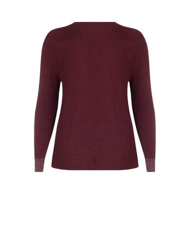 Pull cardigan ouvert Curvy avec des poignets en lurex – Rinascimento Curvy