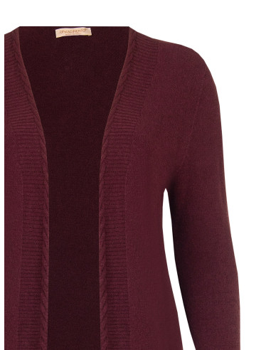 Pull cardigan ouvert Curvy avec des poignets en lurex – Rinascimento Curvy