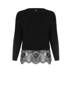Curvy Crop Jumper with Floral Lace Hem – Rinascimento Curvy 2