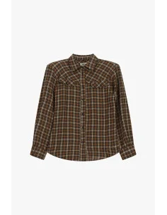 Chemise à carreaux avec motif western et poches Dixie
