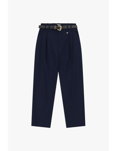 High-Waisted Tailored Trousers with Dixie Belt - Vestiti Firmati Li...
