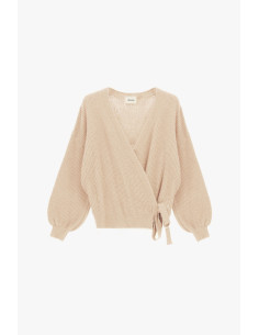 Wrap-style cardigan with wide sleeves and a Dixie bow - Vestiti Fir... 2