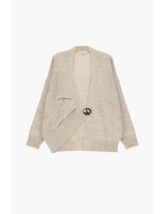 Cardigan with Oversized Button and Dropped Shoulders Dixie 2