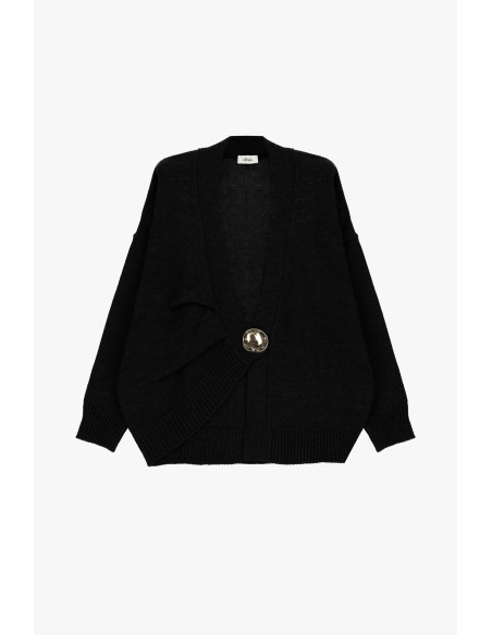 Cardigan Dixie à gros boutons et épaules tombantes - Vestiti Firmat...