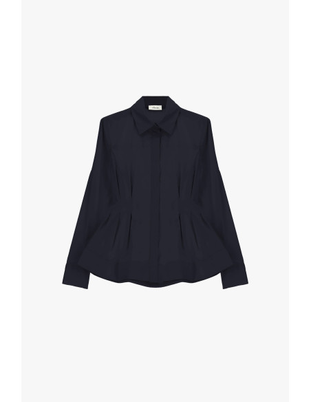 Camicia Con Pince Frontali E Taglio Svasato Dixie