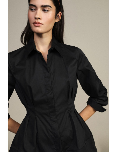 Dixie Shirt with Front Darts and Flared Silhouette - Vestiti Firmat...