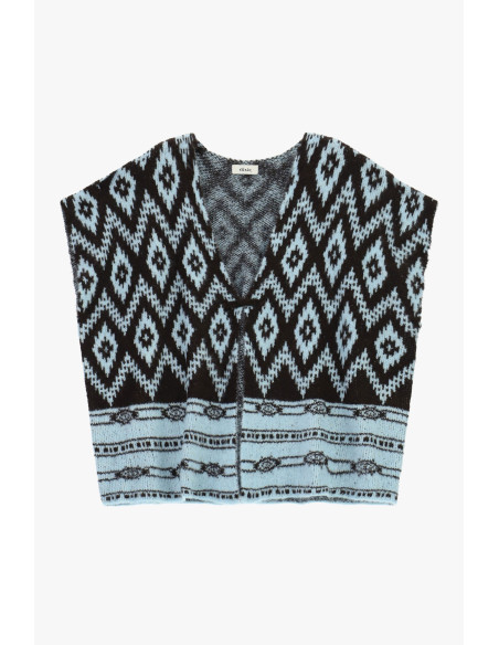 Dixie Geometric Sleeveless Top with Diamond Pattern - Vestiti Firma...