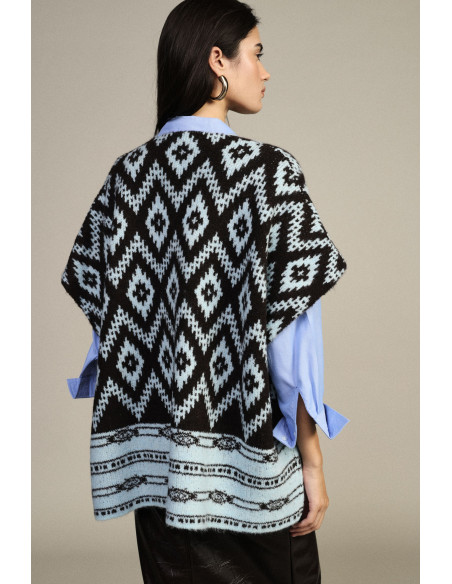 Dixie Geometric Sleeveless Top with Diamond Pattern - Vestiti Firma...